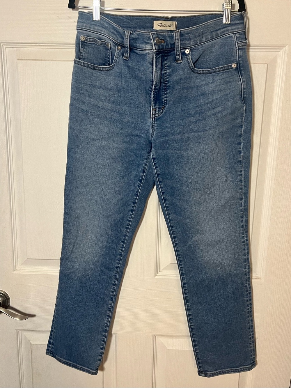 Madewell Straight-Leg Jeans in Light Blue Wash
